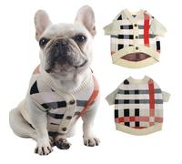 Pull en tricot doux en cachemire pour chiens de petite et moyenne taille - Vêtement d'hiver doux, extensible et élégant pour animaux de compagnie - Convient aux animaux de compagnie de 4,5 à 13,6 kg