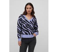 Pull en tricot doux femme Motif animal zèbre Sweater VIRIL