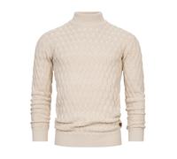 Pull en tricot Indicode pour hommes INAlpha-Fine grossier tricot pull col mon...