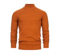 Pull en tricot Indicode pour hommes INAlpha-Fine grossier tricot pull col mon...