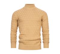 Pull en tricot Indicode pour hommes INAlpha-Fine grossier tricot pull col mon...