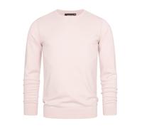 Indicode Hommes Gamal Knit Sweater | Pull tricoté 80% Coton Chintz Rose S