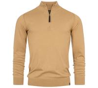 Pull en tricot Indicode pour hommes pull gore col montant fermeture éclair tr...