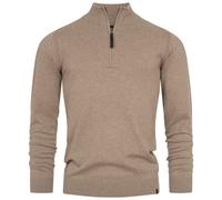 Pull en tricot Indicode pour hommes pull gore col montant fermeture éclair tr...