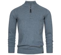 Pull en tricot Indicode pour hommes pull gore col montant fermeture éclair tr...