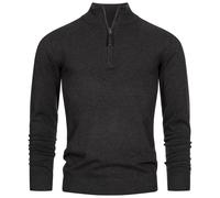 Pull en tricot Indicode pour hommes pull gore col montant fermeture éclair tr...