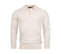 Indicode Pull INChips pour homme en 80 % coton avec col polo | Pull pour homme, Ecru Mix, XL