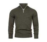 Pull en tricot Kronstadt pour hommes KSCable demi-fermeture éclair pull pour ...