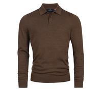 Pull en tricot Kronstadt pour hommes KSJohannes Merino Polo pull en tricot po...