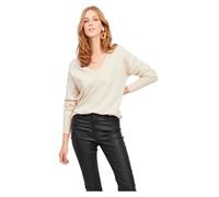Pull en Tricot - OBJECT - Objthess L-S - Col en V - Femme - Sandshell / Détail Mélangé M