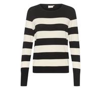 Pull en tricot rayÃ© femme KAFFE Lizza Noir 2XL