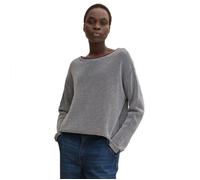 Pull en tricot TOM TAILOR 1033125 pour femme - couleur Navy bébéle structure XS