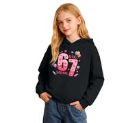 Pull Enfant 6 7 - Ensemble Complet Sweat-Shirt à Capuche et Pantalon de Jogging Confortable pour Fille Scolaire et Quotidien