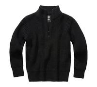 Brandit Marine Troyer High Neck Sweater Noir 134-140 cm Enfants