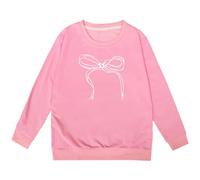 Pull Enfant Fille Sweatshirt à Capuche Lettres, Haut Manches Longues Imprimé Unique, Vêtement Hiver Confortable, Hoodie Fille 3-12 Ans(7-8 Years)