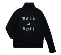 Zadig & Voltaire - Pull En Tricot À Col Montant - Black - Fille - 10 Ans