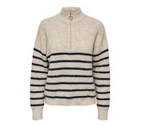 Pull fem rayu streif col h mont mod