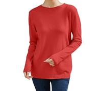 Pull Femme 2025 Automne Hiver Chaud Chic et Élégant Pull Fin Femme Manche Longue Col Rond Demi Saison Pullover Femme Tricoté Basic Doux Chandail Femme Leger Simple Uni Vintage