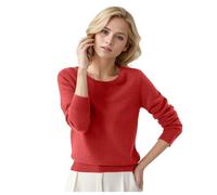 Pull Femme Automne Hiver Chaud Chic et Élégant Pull Fin Femme Manche Longue Col Rond Demi Saison Pullover Femme Tricoté Basic Doux Chandail Femme Leger Simple Uni Vintage