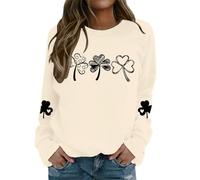 Pull Femme Automne Sweatshirt Sans Capuche Pull Manches Longues Sweatshirt avec Inscription « God is Greater Than The Highs and Lows » pour Femme Manches Longues Graphique, beige, M