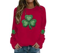 Pull Femme Automne Sweatshirt Sans Capuche Pull Manches Longues Sweatshirt avec Inscription « God is Greater Than The Highs and Lows » pour Femme Manches Longues Graphique, rouge, XL