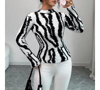 pull femme blocs de couleurs, hauts décontractés vintage avec graphique pour les vacances, les rendez-vous, la rue, l'enseignement, le travail. Élégant et polyvalent pull tricoté L,M,S,XLPolyester