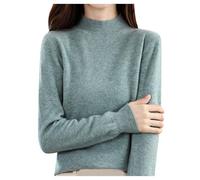 Pull Femme Chaud Laine Sweater sous Pull Chic Et Elegant Col Roulé Pull Original Long Pulls Pull Col Roulé Oversize Hiver Sweat Leger Coton Shirt Grande Taille Cachemire Top