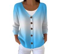Pull Femme Chic et Elegant Hiver Cardigan Ruban Rose Cancer du Sein Sweat Automne Gilets Manche Longue Cachemire Hiver Pulls en Tricot Leger Grande Taille Sweatshirts Bouton Ouvert Blouson Sweater