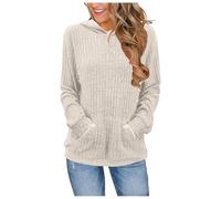 Pull Femme chicHoodie à Capuche Graphique Floral Rose pour Femme - Style Urbain Japonais Tendance et Streetwear pour Un Daily Wear Polyvalent (Beige, S)