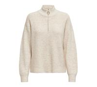 Pull femme col montant fermeture éclair