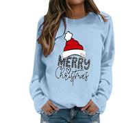 Pull Femme De Noël Moche Sweat Noel-Noel Mode Sweat-Shirt Noel Manches Ample Tenues Vêtements Sweatshirt pour Mochi Christmas À Capuche Famille