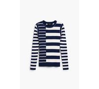 Desigual Pull femme Bergen bleu foncé/blanc Taille M