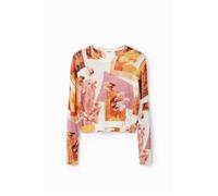 Desigual Pull, Rouge, Taille S Femme
