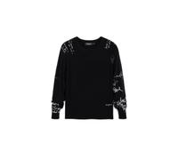 Desigual Pull-over Maglia femme noir et blanc Taille S