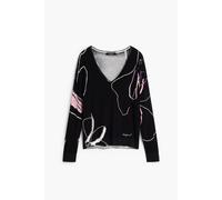 Desigual Pull FEMNAIF in Noir EU S