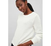 Pull femme doux en tricot motif structuré avec col rond VILA