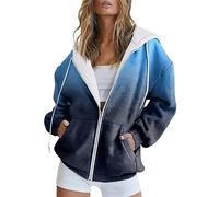 Pull Femme Find Sweat Noir Femme Avec Capuche Sweat à capuche à manches longues avec poche à fermeture éclair et veste de sport à capuche pour femme Pull Plaid Geant Homme Pull Orange Femme (E, XXXXL)