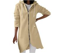 Pull Femme Grande tailleVeste à Capuche décontractée pour Femme avec Cordon imprimé Arbre Sweat à Capuche zippé et Manches Longues (Sky Blue, XXXL)