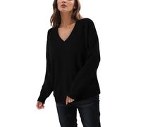 Pull Femme Hiver Chaud Chic,Pull tricoté pour Femmes Ample col V décontracté Polyvalent Nouvelle frontière Style européen américain 2023