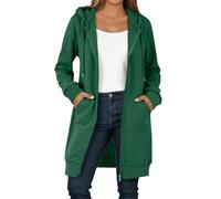 Pull Femme Hiver Chaud chicSweat à Capuche zippé en Polaire Doux et Chaud Coupe Oversized Poches Pratiques décontracté pour l'hiver sans contraintes (Purple, S)