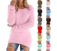 Pull Femme Hiver Chaud Jacquard Col Roulé - Manteau Femme Hiver Chaud Pull Manches Longue Pulls Uni Manteau Décontractés Vêtements Doublée en Polaire Loungewear Blouse Grande Taille Haut XXXXXL