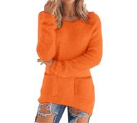 Pull Femme Hiver Chaud Jacquard Col Roulé - Manteau Femme Hiver Chaud Pull Manches Longue Pulls Uni Manteau Décontractés Vêtements Doublée en Polaire Loungewear Blouse Grande Taille Haut S-5XL