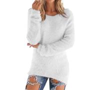 Pull Femme Hiver Chaud Jacquard Col Roulé - Manteau Femme Hiver Chaud Pull Manches Longue Pulls Uni Manteau Décontractés Vêtements Doublée en Polaire Loungewear Blouse Grande Taille Haut 3XL