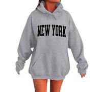 Pull Femme Hiver chaudHoodie à Capuche Graphique Floral Rose pour Femme - Style Urbain Japonais Tendance et Streetwear pour Un Daily Wear Polyvalent (Beige, XL)