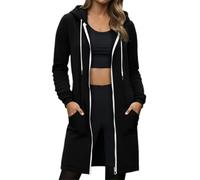 Pull Femme Hiver chaudSweats à Capuche et Pulls féminins pour Automne et Hiver - Confortables en Polaire avec imprimé cœur pour Un décontracté et activités de Plein air (Black, M)