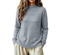 Pull Femme Hiver Manche Longue Chic Col Cheminée Coupe Droite Tricot Chaud | Pull Droit Confortable À Col Cheminée Protecteur En Matière Tricotée Dense Parfait Avec Un Jean Pour Les Balades Hivernales