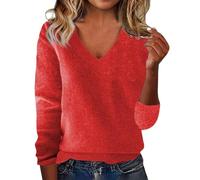 Pull Femme Hiver,Pull Femme Chaud,Solid Color Loose Ladies Sweater Spring and Autumn One Word Shoulder Exposed Shoulder Hood Sweater s Molletonnés pour Doux*