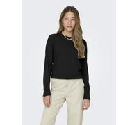 Pull femme JDY col rond détails boutons ajusté manches longues élégant confortab