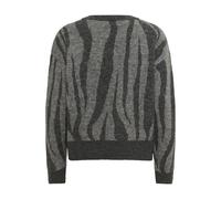 Kaffe - KAlizza Round Neck Knit Pullover - Femme - Pulls - Gris - Taille: 46 FR