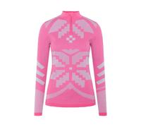 Kari Traa - Women's Faith Half Zip - Sous-vêtement mérinos - XL - spink / bright pink